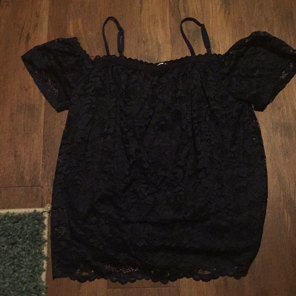 Lace off the shoulder top
